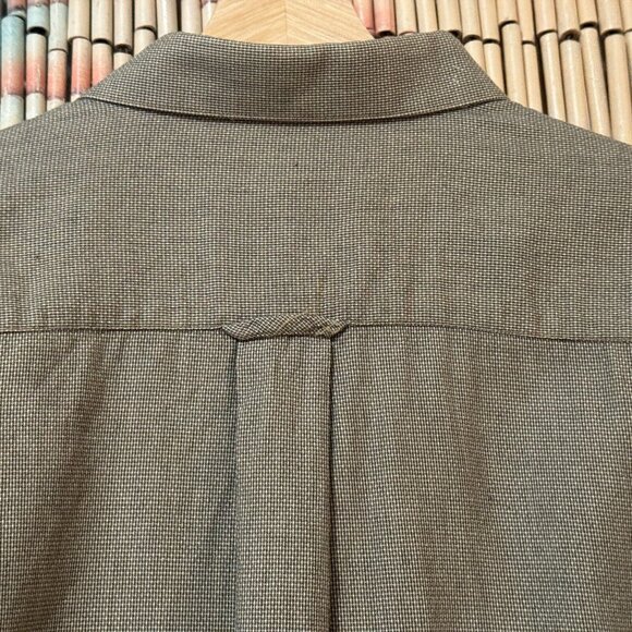 Corporate Casual Button-Down Shirt, 100% Cotton, Brown, Men's XXL - Picture 11 of 16